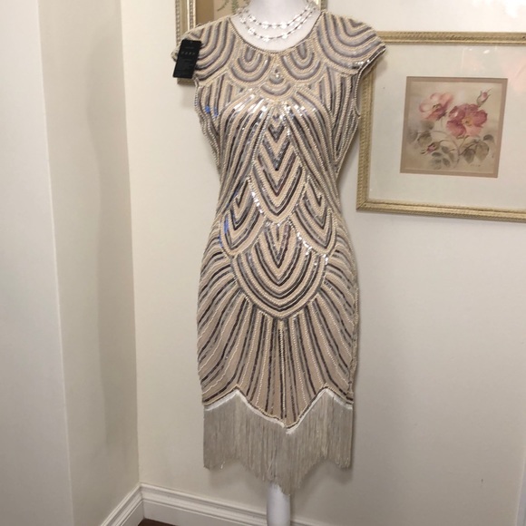 VIJIV Dresses & Skirts - VIJIV Gatsby Sequined Dress SzM
